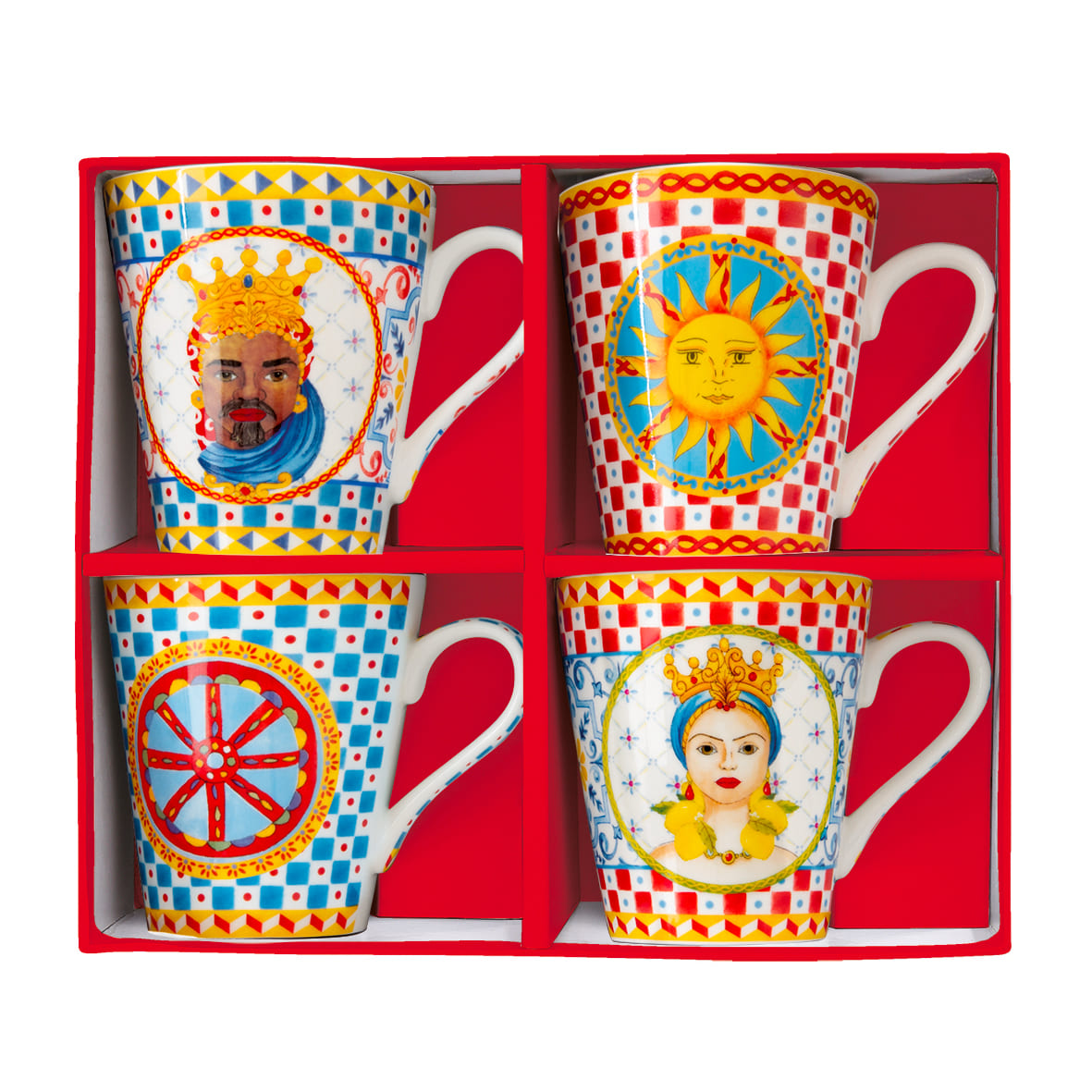 Set 4 Gota Porcelani