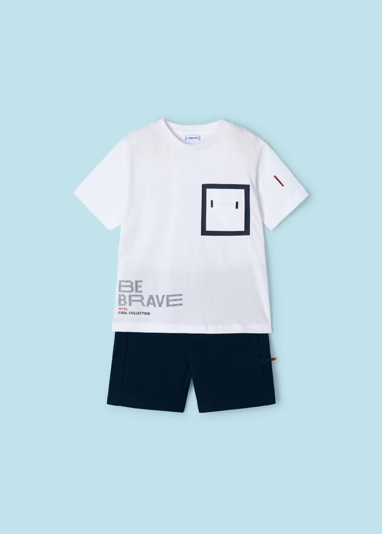 Set Pantallona Të Shkurtra+ T-Shirt
