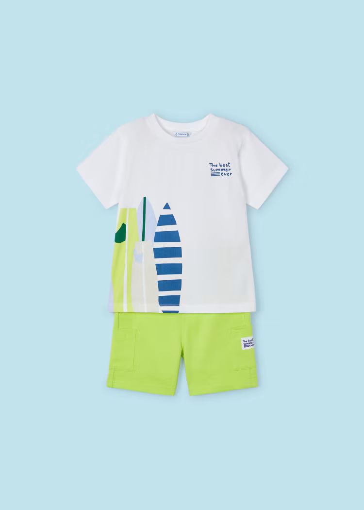 Set Pantallona Të Shkurtra+ T-Shirt