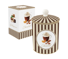 Kavanoz Me Kapak Në Porcelan