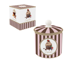 Kavanoz Me Kapak Në Porcelan