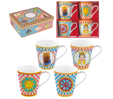 Set 4 Filxhanësh Porcelani