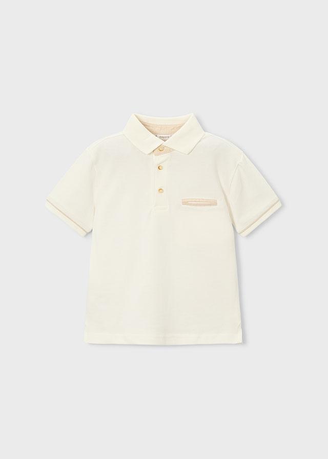 Polo me mëngë të shkurtra në stil kostumi