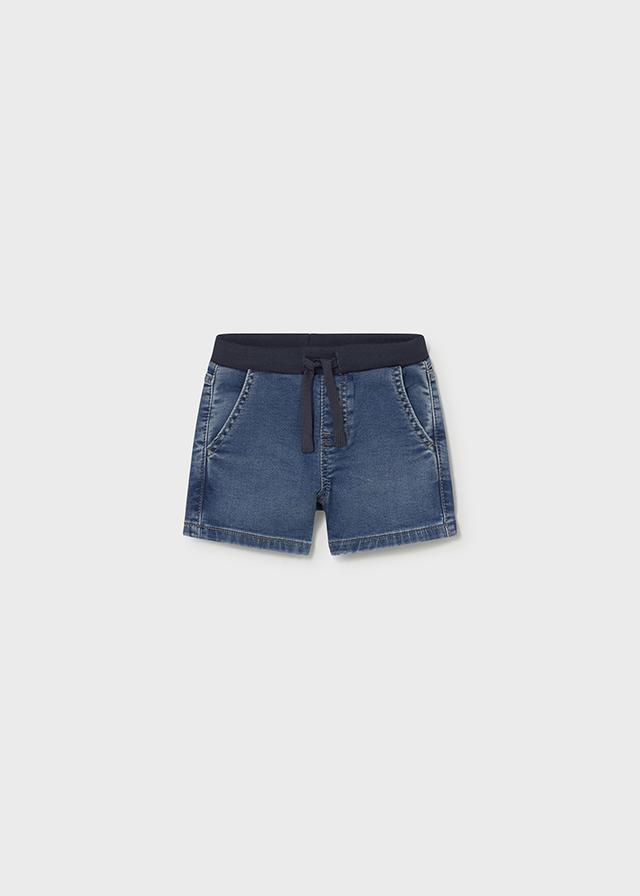 Bermude xhins të buta në stil jogger