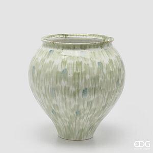 Vazo dekorative rrethore me efekt penelash