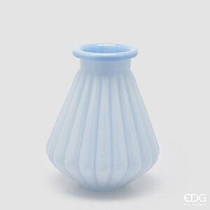 Vazo dekorative me vija dhe buzë të theksuar