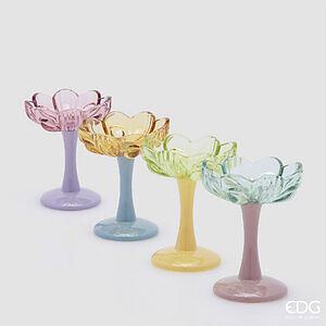 Mbajtëse qiriu me formë luleje – set me katër variante