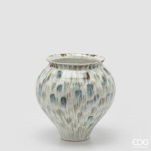 Vazo dekorative rrethore me efekt penelash