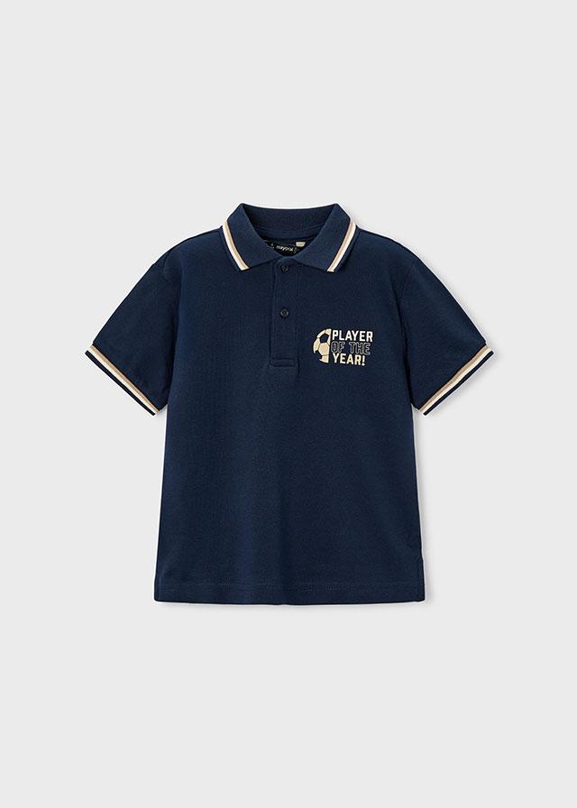 Polo me mëngë të shkurtra me print