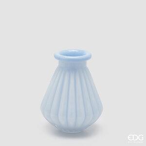 Vazo dekorative me vija dhe buzë të theksuar