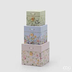 Kuti dekorative Flower Mix – formë katrore