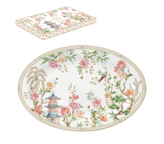 Tabaka Ovale Porcelani “Jardins D'Orient”