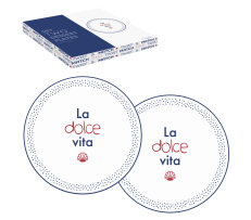 Set 2 Pjatash Porcelani “Twist & Match Blue”