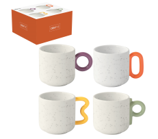 Set 4 Filxhanësh Porcelani “Creative”