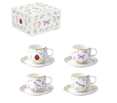 Set 2 Filxhanë Kafeje me Pjatë “Fancy” 