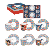 Set 6 filxhanë ekspres 100 ml me pjata në kuti dhuratë TOKYO