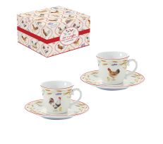Set 2 Filxhanësh Espresso “Country Life”