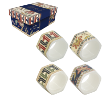 Set 4 Mbajtëse Pecetash “Paisley”