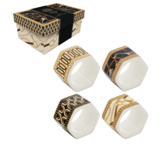 Set 4 Mbajtëse Pecetash “Luxury Chain”