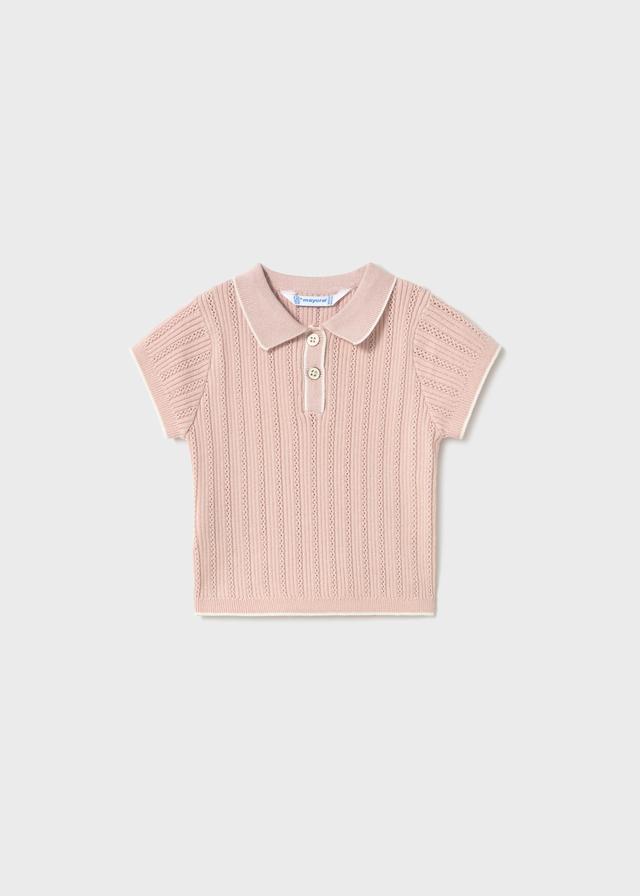 Bluzë polo me mëngë të shkurtra