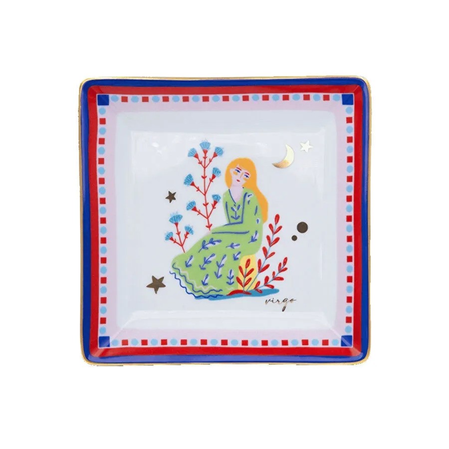 Pjatë dekorative mini Zodiac Virgjëresha