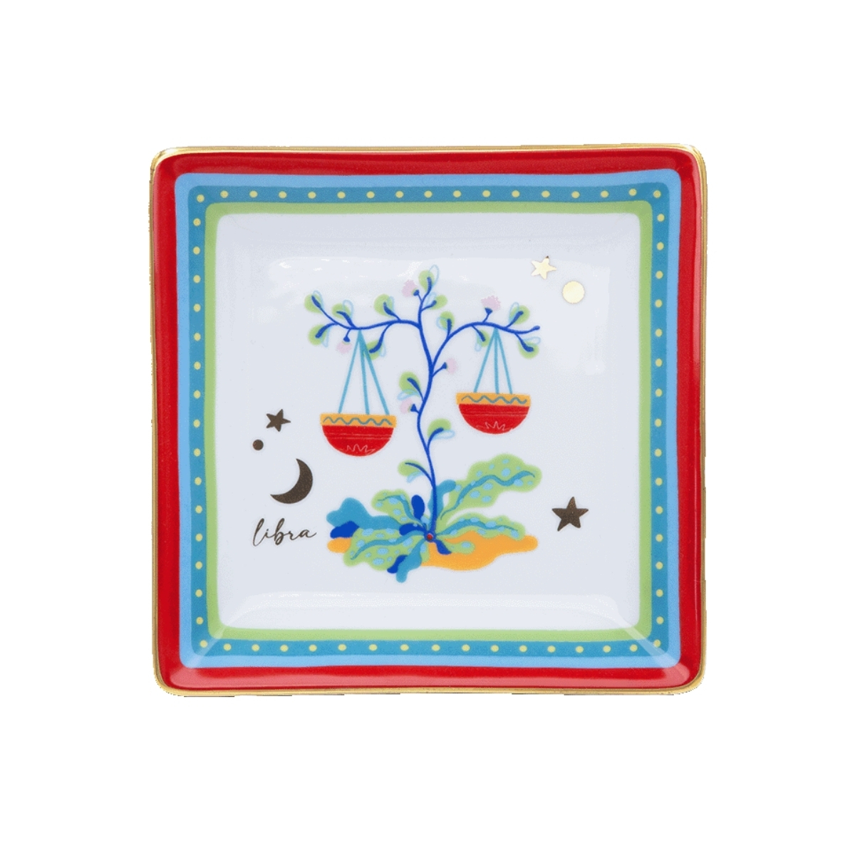 Pjatë dekorative mini Zodiac Peshorja