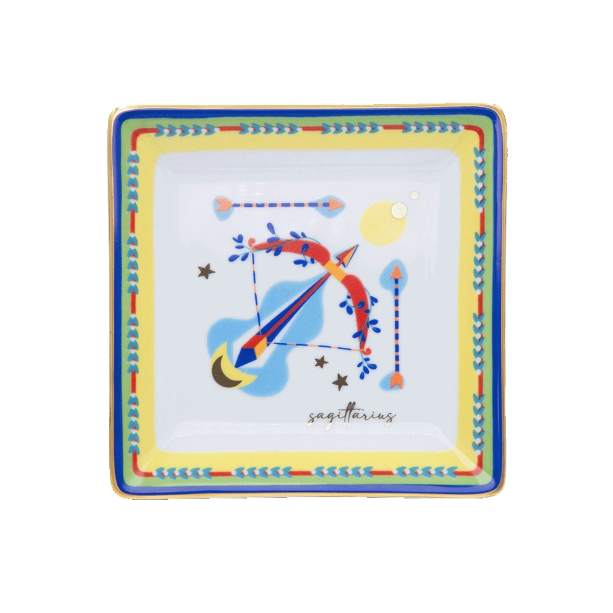 Pjatë dekorative mini Zodiac Shigjetari