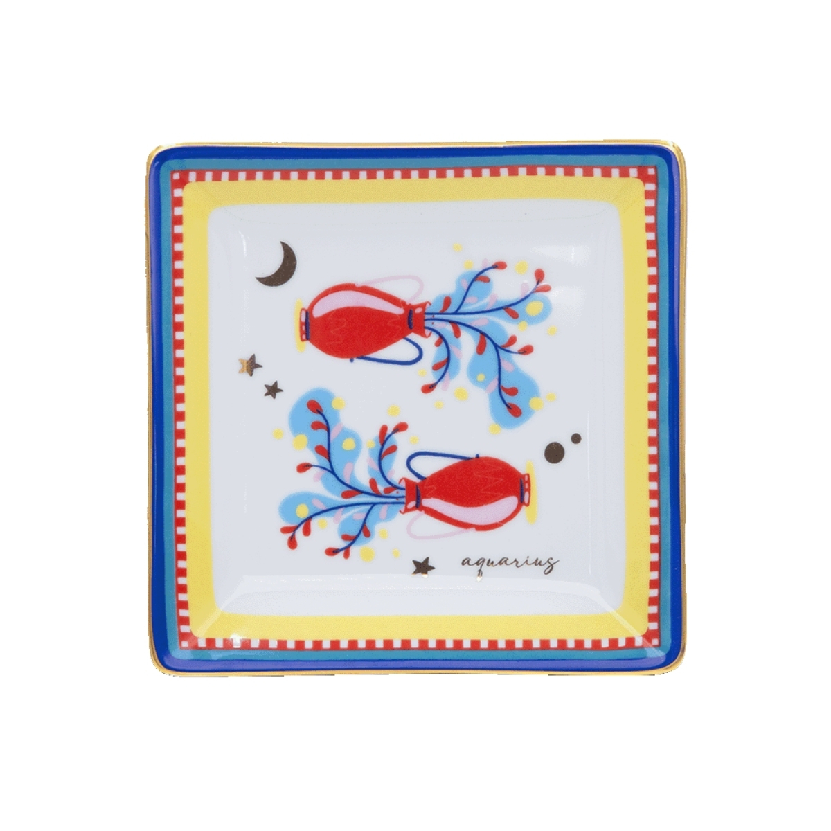 Pjatë dekorative mini Zodiac Ujori