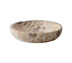 Tas prej mermeri Ø 30x5 cm BUTERSCOTCH MARBLE