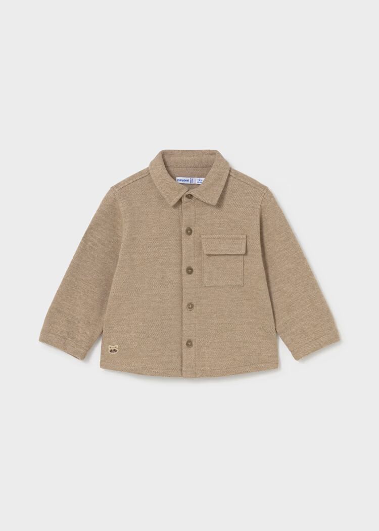 Këmishë overshirt e thurur komfort