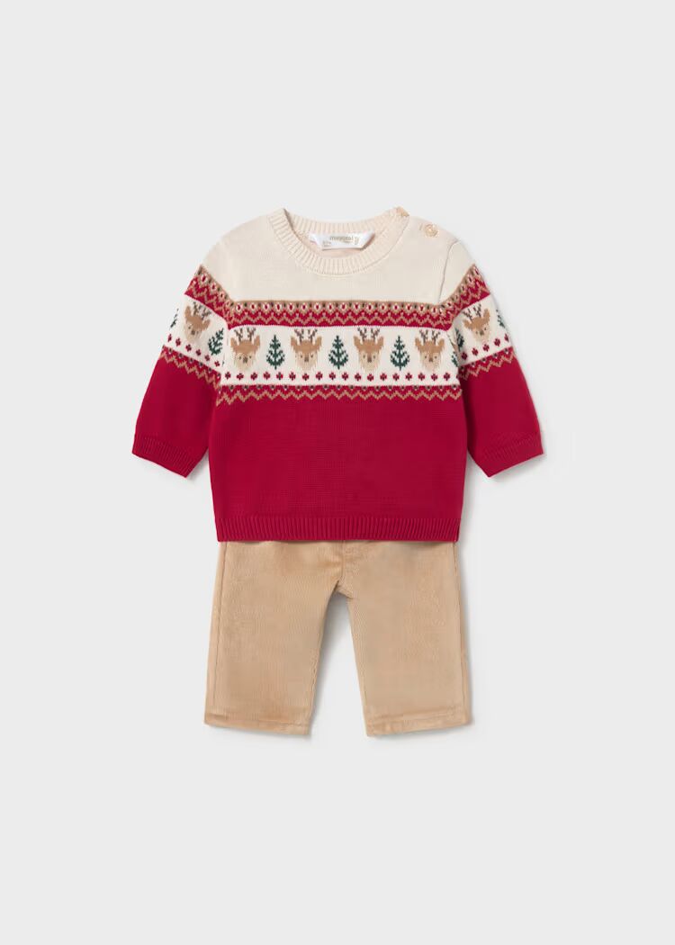 Set me bluzë jersey dhe pantallona të gjata