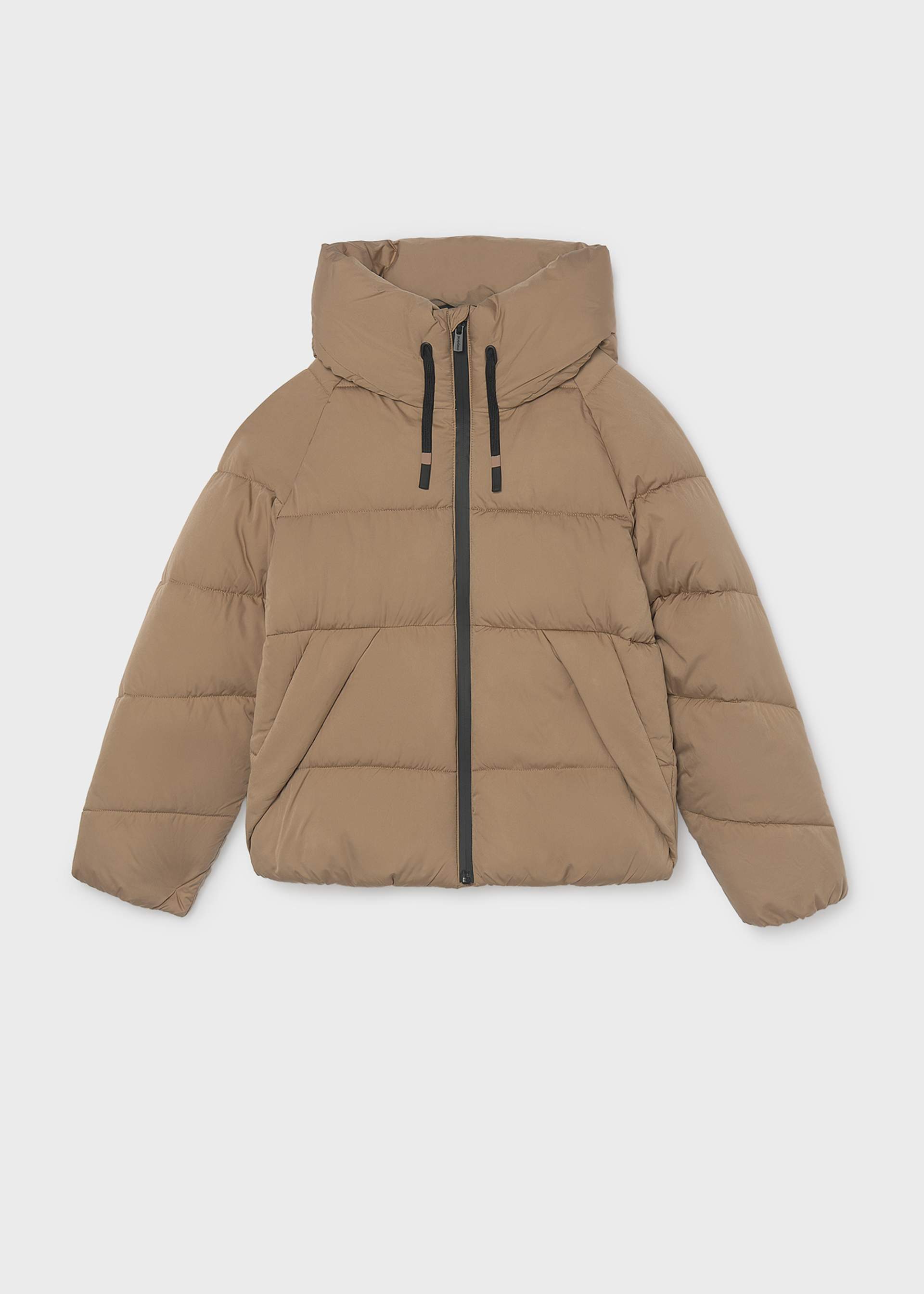 Xhaketë puffer me efekt peach