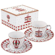 Set me 2 filxhanë kafeje me pjata