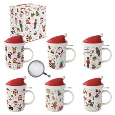 Mug me kapak dhe infuzor 