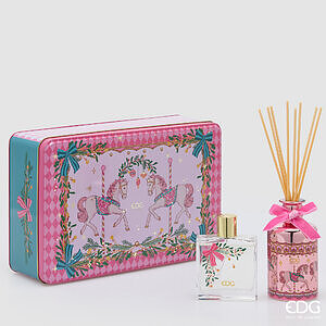 Set aromatizues ambienti me shishe dhe spray Scrigno