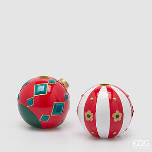 Mbajtëse qiriri sferike Xmas