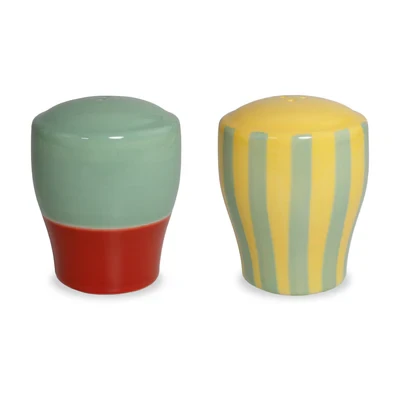 Set kripë dhe piper prej stoneware – përmasa 6.5x6.5x8 cm Versioni A