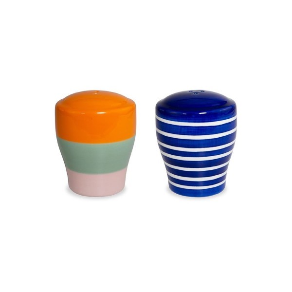 Set kripë dhe piper prej stoneware – përmasa 6.5x6.5x8 cm Versioni B